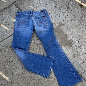 7 For All Mankind Light Blue Boot Cut Jeans